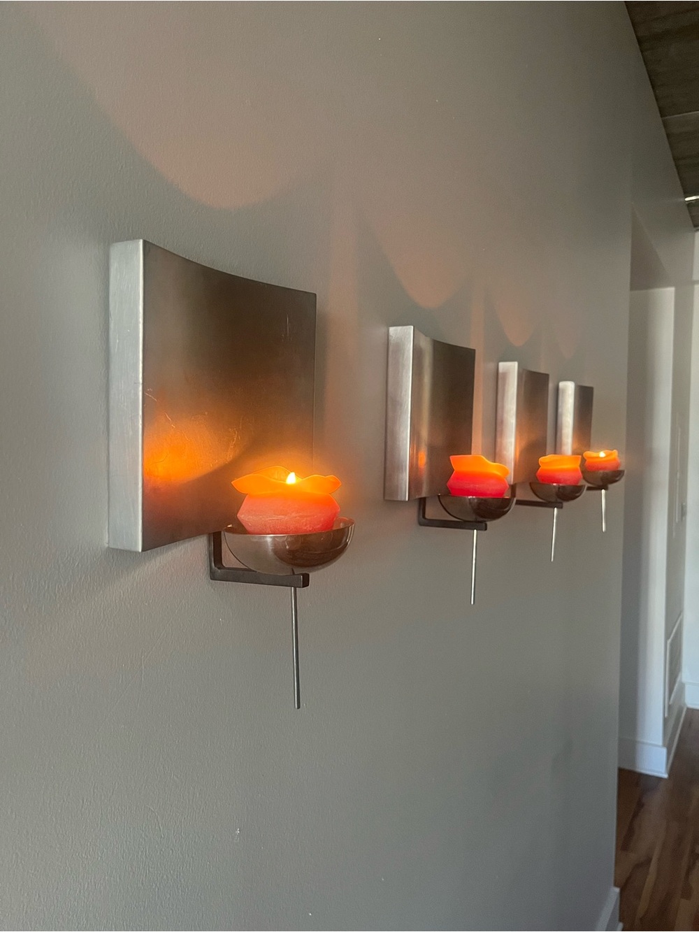 Michael Aram Silver Wall Sconces
